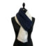 Knit Scarf bicoloreBleu Blanc Caresse Orylag