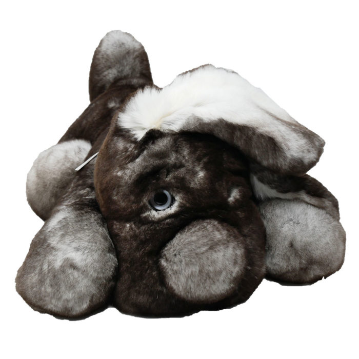 Soft Toy Buddy Sleeping Dog Grey M Caresse Orylag 2