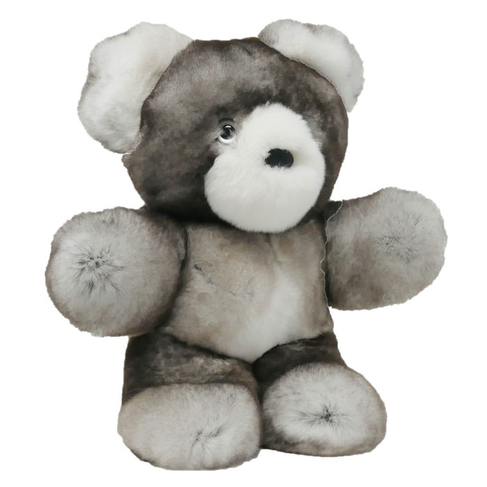 Peluche ours gris S Caresse Orylag 2