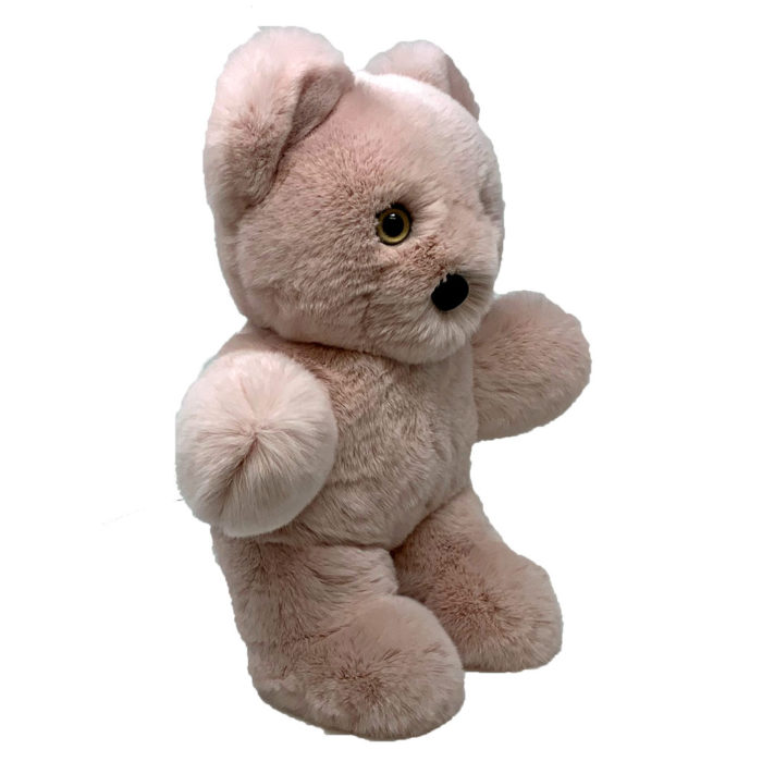 Peluche ours rose dragée S Caresse Orylag 2