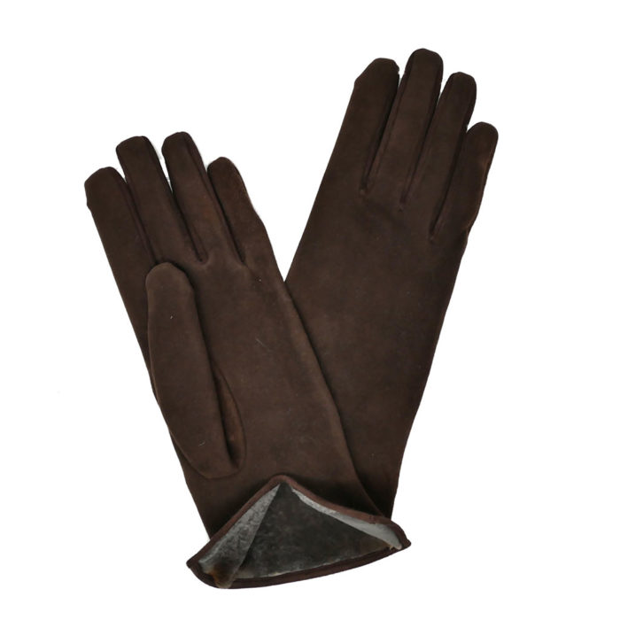 Women Leather and Fur Gloves caresse orylag