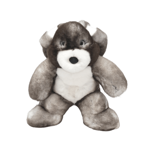 Rabbit Soft Toy Merlin Grey S face Caresse Orylag