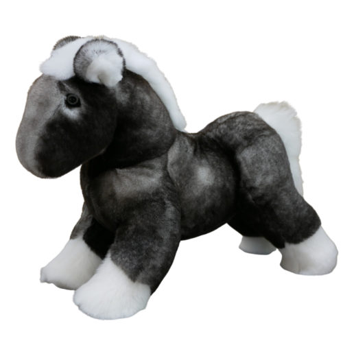 Soft toy Horse Natural Grey