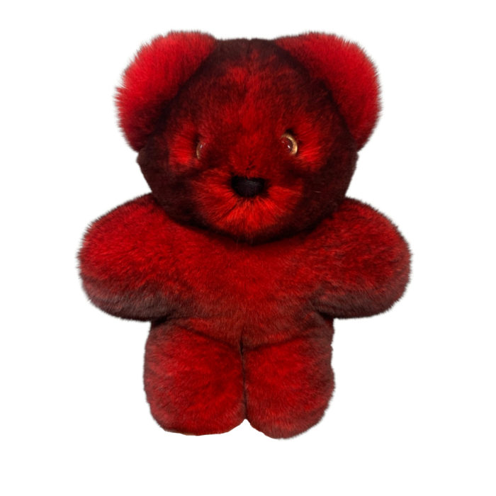 Stuffed Animal Red Bear Cub Caresse Orylag