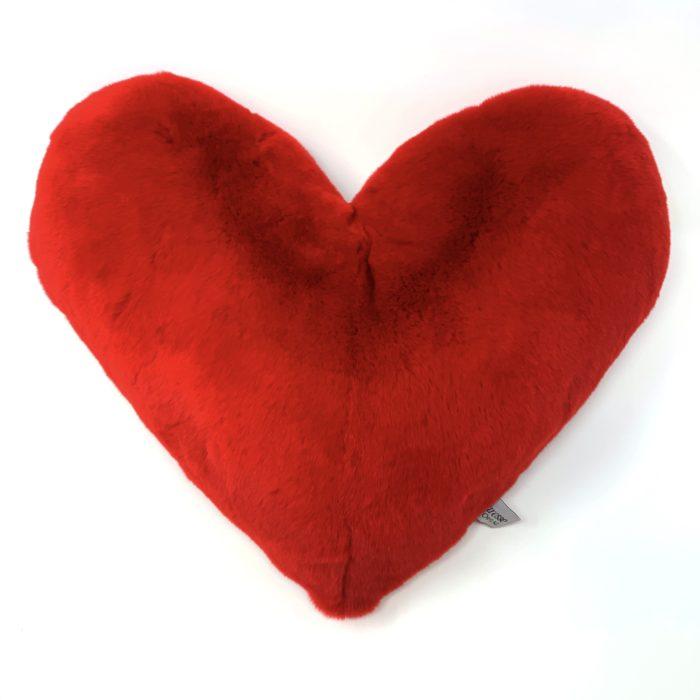 Heart Cushion Cherry Red